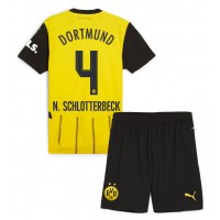 Dětský fotbalový dres Borussia Dortmund Nico Schlotterbeck #4 2024-25 Domácí Krátký Rukáv (+ trenýrky)